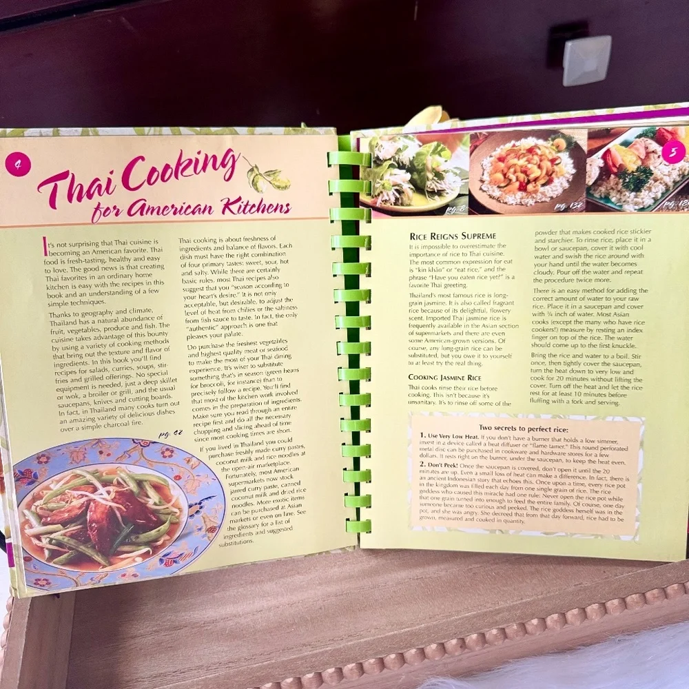Thai‎ Cooking & More Spiral Cookbook Asian Recipes